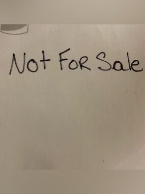 NOT FOR SALE
